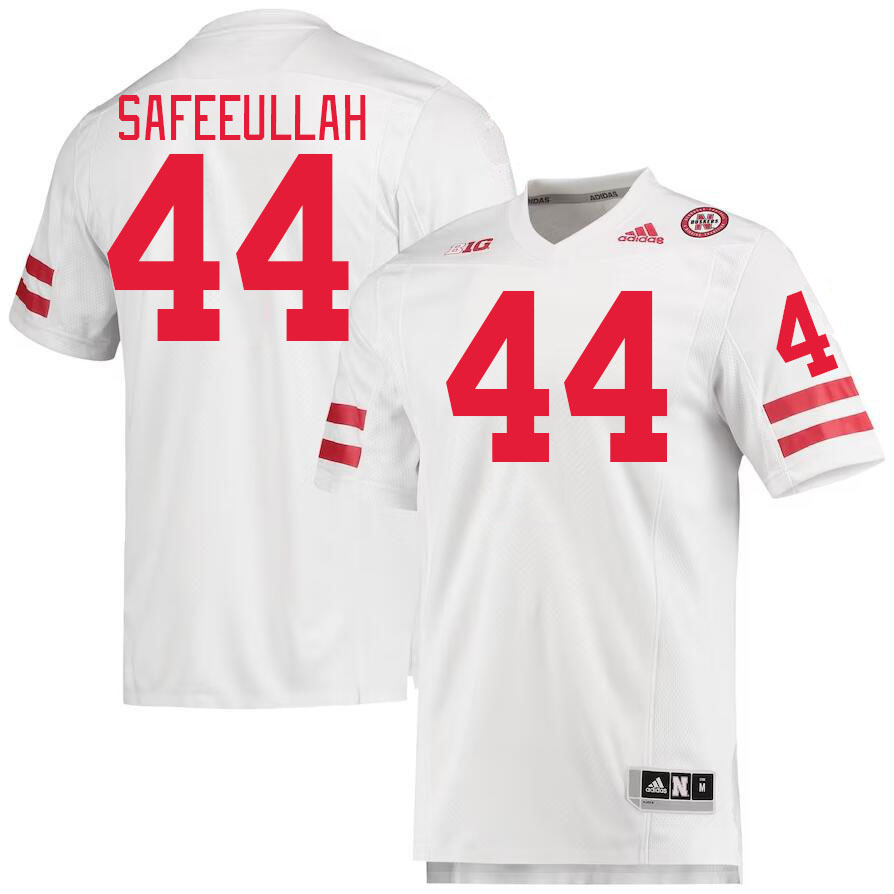Men #44 Syncere Safeeullah Nebraska Cornhuskers College Football Jerseys Stitched Sale-White - Click Image to Close